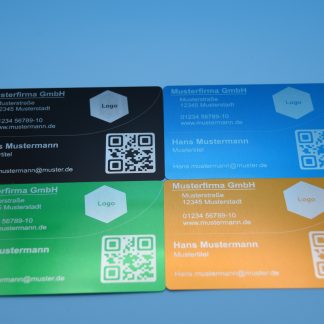 Personalisierte Visitenkarten mit QR-Code